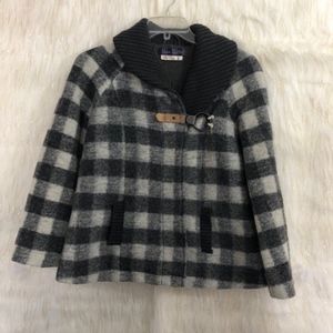 Free People Moto Plaid Jacket  Size 2